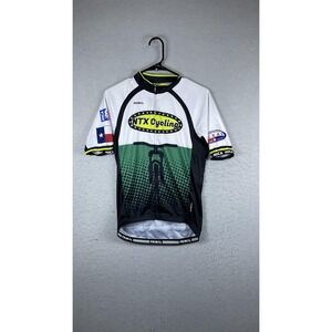 Primal NTX Cycling Jersey Mens Medium Texas NICA Full‎ Zip Short Sleeve Bike